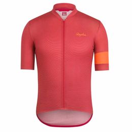 RAPHA Team Summer Maillot Mens Short Sleeve Cycling jersey Road Racing Clothing Breathable Pro MTB BIke Shirts Outdoor Bicycle Tops S21033149