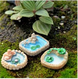 Miniature Pool Resin Micro Landscaping Decoration Sand Table DIY Accessories Fairy Garden Miniatures Ornaments 1Pcs