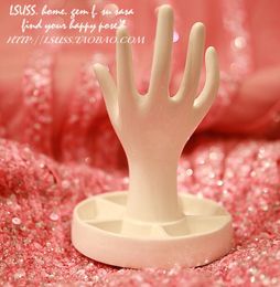 ceramic Hand Model Jewellery holders tray figurines home decor craft decoration handicraft porcelain figurine wedding decoration