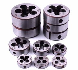 Free Shipping Full Size 22PCS/SET M3-M20 Mini Round Metric Left Threading Die Alloy Steel Lathe Model Engineer Left Thread Maker Tool