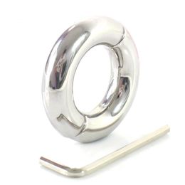 male penis ring stainless steel scrotum bondage weight ball stretcher cockring cock rings adult sex toys for men on the dick Y1892804