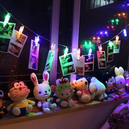 1.5M 3M LED Garland Card Photo Clip String Lights Christmas Festival Party Wedding Birthday Home Decoration Led Festoon Lights