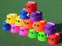Free shipping Smiley face stilts kindergarten Children System balance training Outdoors Sports toys Sporting goods