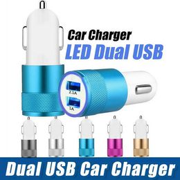 Dual USB car charger 2 ports 5V 2.1A micro auto power USB car adapter for Samsung Android phones