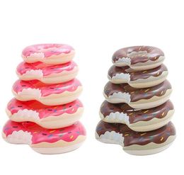 summer swim pool floats Inflatable donut Swimming ring Float 120cm Floats lounge Inflatable Donut Swiming Ring Summer Gear Water Toy