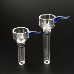 Glass Male Slides and Female Stem Wine Cup style with black rubber Smoke Accessory simple downstem for water glass bong glass pipes