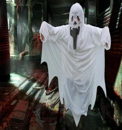 New halloween ghost cloak white doctor robes Party cosplay cloak cosplay Ghost cape festival witch clothes wholesale