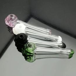Smoking Pipes Coloured skull glass pipe Glass bongs Oil Burner Glass Water Pipe Oil Rigs Smoking Rigs Free