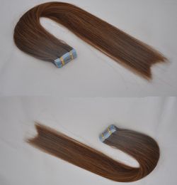 Good Quality Double Sides Color 7 peruvian Tape Human hair extensions 2.5g 40pcs 60pcs 80pcs/Bag Free Shipping