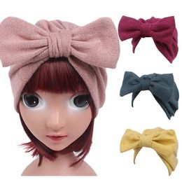 Дети детские девочки бохо шляпа шапочка шарф-шарф-головная обертка кепка для родителей-кильд-кильд-майка лук-турбан детские дети головные шляпы модные женщины баунки