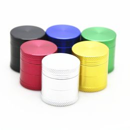 New Colorful 4 Parts Aluminum Alloy Herb Grinder Spice Miller Crusher High Quality Beautiful Color Unique Design Smoking Pipe High Quality