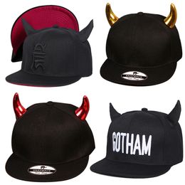 2017 Fashion Novelty Bones Gorras Snapbacks hats Little Devil Horns Ears Hip Hop Baseball hats Female Men Women Cap Funny