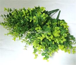 Wholesale-7 branch/bouquet Artificial plants decorative simulation eucalyptus grass home table decoration High Quality flower accessories