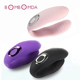 Waterproof U Type 10 Speed Anal Plug Vagina Massage Vibrator For Women G Spot Stimulate Vibrators Sex Products for Couples Gay D18110905