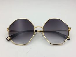 Brand qualtiy CE2134 metal irregular Muti-shape sunglasses female UV400 gradient sunglasses general sizes with The chain tassel pendant