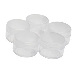 Wholesale 50pcs/lot Outdoor Travel Portable Clear Transparent Empty Makeup Cosmetic Sample Case Holder Storage Containers Small Round