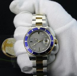 Factory Supplier Luxury 40mm 18k Gold & Stainless Steel Diamond 16613 Automatic Movement Watch sapphire Ceramic Bezel Mens Wrist Watch