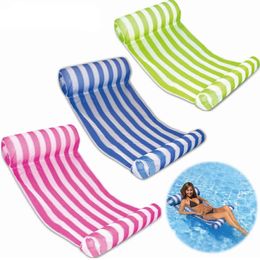 Fashion Inflatable Floating Water Hammock Swimming Pools Spas Bed Chair For Beach Playing Tool 70*132cm WX9-591