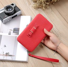 2018 hot wholesale long bow mobile phone bag new creative ladies wallet card