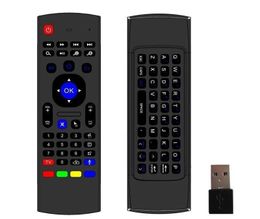 MX3 2.4GHz Wireless Keyboard Air Mouse Remote Controller Somatosensory IR Learning 6 Axis For MX3 MXQ M8S S905 STB Android TV BOX