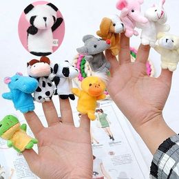 New land animal finger and land animal style finger puppet baby hand finger toy baby Storey telling toy T6I008
