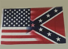 New 90*150cm American Flag with Confederate Rebel Civil War Flag new style hot sell 3x5 Foot Flag 30pcs DHL