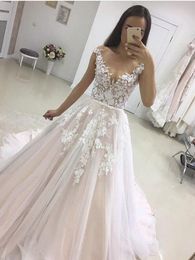 New Arrival Bohemian Wedding Dress Noble A-Line Appliqued Long Beach Country Garden Bride Bridal Gown Custom Made Plus Size