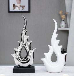 Minimalist Ceramic Lucky Fire Design Home Decor Crafts Room Decorations Office Porcelain Figures Wedding Decoration Objects