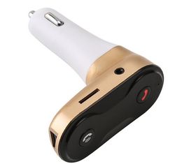 Brand New Car C8 FM Transmitter MP3 Player Modulator Hands Free Wireless Bluetooth Car Kit with USB Car Charger Support TF U Disc Play