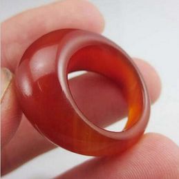 Vogue Pretty Jewellery red jade rings agate ring wholesale finger ring