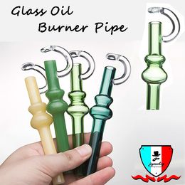 Glass oil burner pipe oil dabber with 5 Colours wax smoking dabber pipe for Glass bong dab rigs