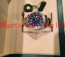 Luxury High Quality 40MM 18K/Stee Date Blue Dial 116613 Ceramic BEZEL Asia 2813 Movement Automatic Mens Watch Original Box/Papers