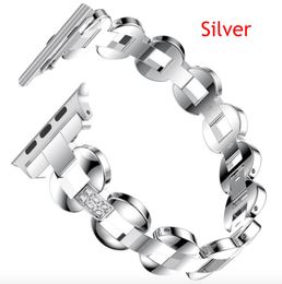 Women's Bracelet for Apple Watch band 38mm/42mm diamond Stainless Steel Strap for iwatch Series 3 2 1 Wristband