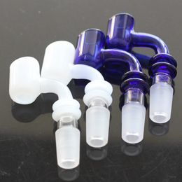 4 Style Glass Bong Adapter Water pipes Hookahs parts quartz banger domeless nail black blue green Colour 14mm 18mm female male oil rig