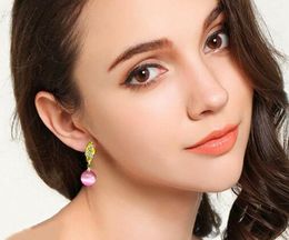 Hot Style European and American fashion new Spiralling rose gold pearl opal ear nail fashion classic exquisite