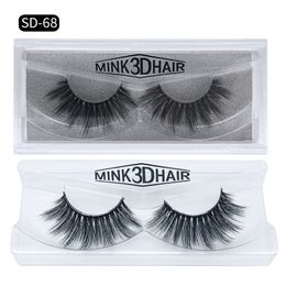 Hand Made 3D Mink Hair False Eyelashes Thick natural long Fake Lashes 16 styles available DHL Free YL003