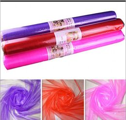 10 Yards Sheer Crystal Organza Tulle Roll Fabric for Wedding Party Decoration or Birthday Diy New Year Decoration.Width 50CM