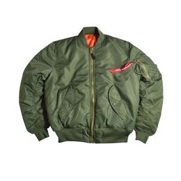 XTX Mens Winter MA-1 Bomber Jacket Flight Thermal Padded Quilted Down Puffer Jacket