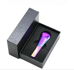 smoke Oil Burner Pipe Metal Spoon Pipes Smoking Water Pipes Portable Tobacco Cigarette Zinc Alloy Hand Dry Herbs Bong