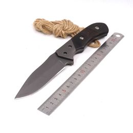 small fixed blade tactical knife Australia - Fixed Blade Hunting Knife Camping Survival Tactical Knives 8cr13Mov Blade Wood Handle Outdoor EDC Tools Small Straight Knife