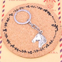 Keychain steed horse head Pendants DIY Men Jewellery Car Key Chain Ring Holder Souvenir For Gift