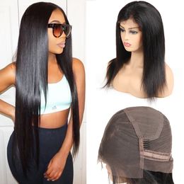 Straight Full Lace Human Hair Wigs Cheap Brazilian Virgin Hair Unprocessed Human Hair Wigs For Black Women 360 Lace Wigs Wholesale Price