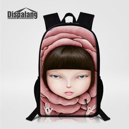 Personalized Design Doll Backpack For Elementary Students Creative Cartoon School Bags Kids Girls Women Shoulder Bag Bagpacks Female Rugtas