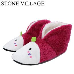 5 Colours 2018 Plush Warm Home Slippers Winter Comfortable Indoor Soft Fur Slippers Animal Print Cartoon Cute Women