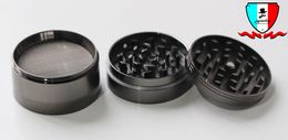 Herb Grinder Chromium Crusher Zinc Alloy Grinder Smoking Accessories Diameter 2.2" Deep Bottom Lid