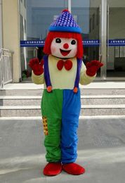 Christmas clown Mascot Costumes Animated theme Clown Cospaly Cartoon mascot Character adult Halloween Carnival party Costume