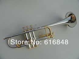 High Quality C180ML239 Brass Musical Instruments Professional C Tune Trumpet Silver Plated Gold Plated Key With Mouthpiece