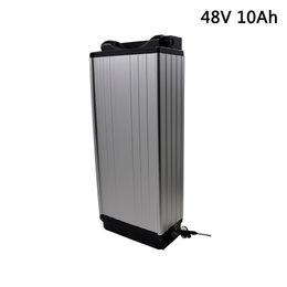 EU US no tax 48V 10AH E-bike Lithium battery pack Electric Bicycle battery 48V Use 18650 2500mAh cell 2A Charger Free Shipping