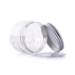 100g X 50 round empty transparent cosmetic cream plastic bottle jars containers skin packaging ,100g PET mask clear tin jar