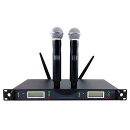 Top Quality for Stage !! UR24D PLL True Diversity UHF Wireless System With Dual Handheld Wireless Microphone